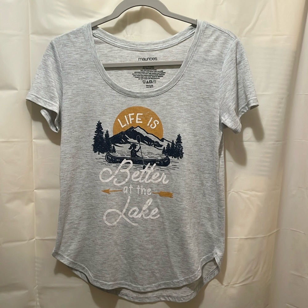 Maurice’s “Life is Better at the Lake” T-shirt, size small.